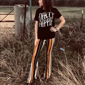 Striped Bell Bottoms